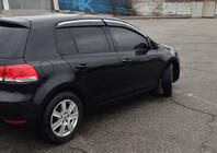 Volkswagen Golf 5 2003-2009 Windabweiser mit Chromleisten (4 Stk., Sunplex Chrome) Foto 5