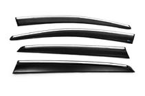 Volkswagen Golf 5 2003-2009 Windabweiser mit Chromleisten (4 Stk., Sunplex Chrome) Foto 17