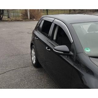 Windabweiser mit Chromleisten (4 Stk., Sunplex Chrome) Volkswagen Golf 5 2003-2009 Foto 1
