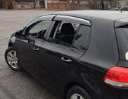 Volkswagen Golf 6 2008-2014 Windabweiser mit Chromleiste HB (4 Stk., Sunplex Chrome) Foto 3
