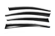 Volkswagen Passat B7 2012-2015 Windabweiser mit Chromleisten SD (4Stk, EU, Sunplex Chrome) Foto 6