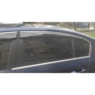 Windabweiser mit Chromleisten SD (4Stk, EU, Sunplex Chrome) Volkswagen Passat B7 2012-2015 Foto 3