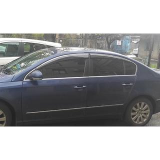 Windabweiser mit Chromleisten SD (4Stk, EU, Sunplex Chrome) Volkswagen Passat B7 2012-2015 Foto 1