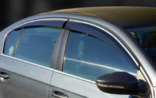 Volkswagen Passat B8 2015-2023 Windabweiser mit Chromleiste SD (4 Stk., Sunplex Chrome) Foto 1