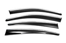 Volkswagen Passat B8 2015-2023 Windabweiser mit Chromleiste SD (4 Stk., Sunplex Chrome) Foto 5