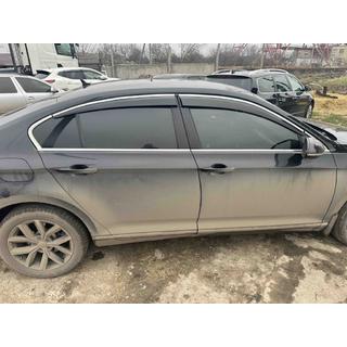 Windabweiser mit Chromleiste SD (4 Stk., Sunplex Chrome) Volkswagen Passat B8 2015-2023 Foto 3