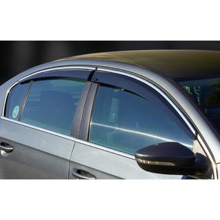 Windabweiser mit Chromleiste SD (4 Stk., Sunplex Chrome) Volkswagen Passat B8 2015-2023 Foto 1