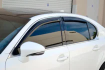 Lexus GS 2011-2020 Windabweiser mit Chromleiste (4 Stk, HIC) Foto 1