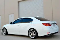 Lexus GS 2011-2020 Windabweiser mit Chromleiste (4 Stk, HIC) Foto 4