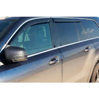 Windabweiser mit Chromleiste (4 Stk, HIC) Mercedes GLE W167 2018- Foto 2