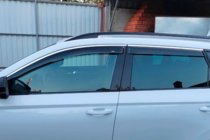 Skoda Karoq 2018- Windabweiser mit Chromleiste (4 Stk, HIC) Foto 6