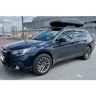 Windabweiser mit Chromleiste (4 Stk, HIC) Subaru Legacy 2014-2019 Foto 3