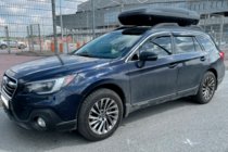 Subaru Outback 2014-2019 Windabweiser mit Chromleiste (4 Stk, HIC) Foto 3
