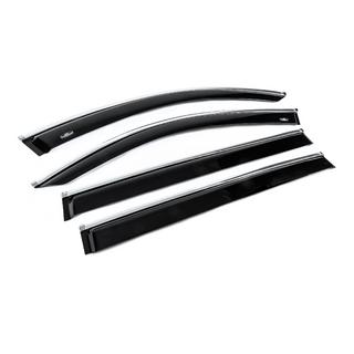 Windabweiser mit Chromleiste Allspace LWB (4 Stk, HIC) Volkswagen Tiguan 2016-2023 Foto 3
