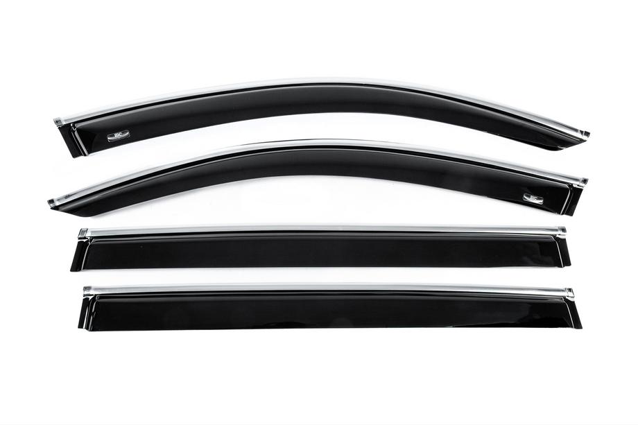 Volkswagen Tiguan 2016-2023 Windabweiser mit Chromleiste Allspace LWB (4 Stk, HIC) Image