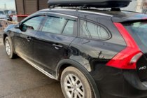 Volvo V60 2011-2018 Windabweiser mit Chromleiste (4 Stk, HIC) Foto 2