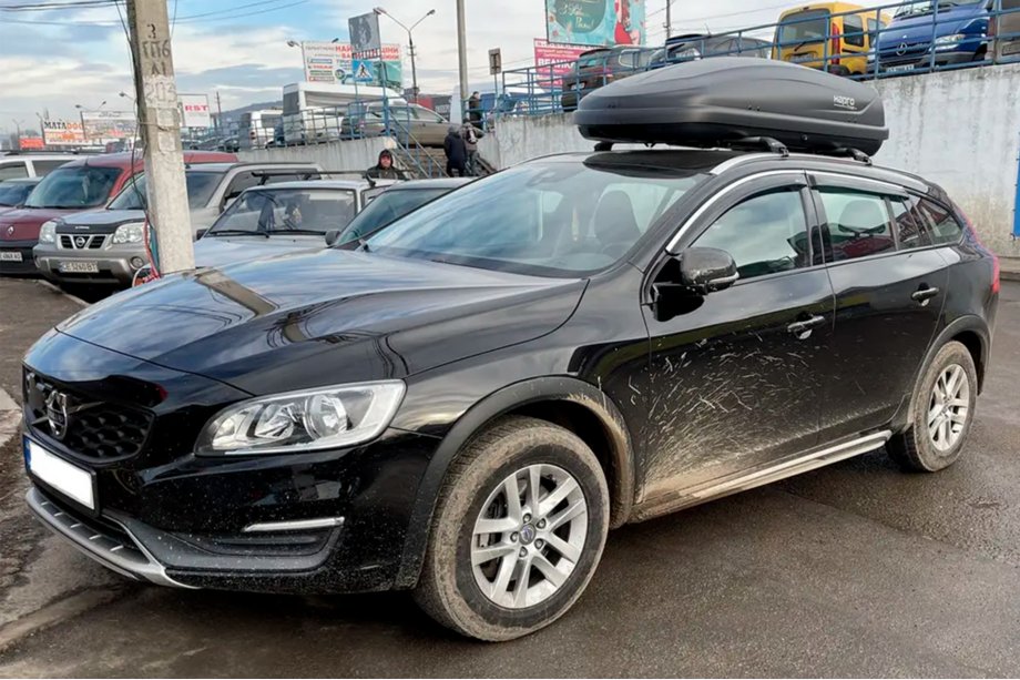 Volvo V60 2011-2018 Windabweiser mit Chromleiste (4 Stk, HIC) Image