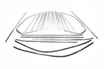 BMW X5 E70 2007-2013 Fensterrahmen Blenden Edelstahl Foto 2