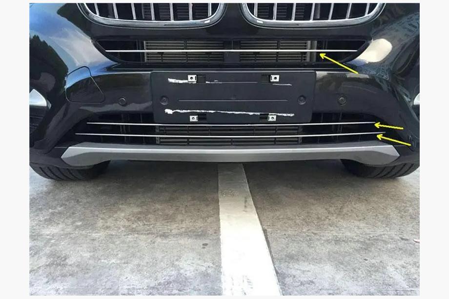 BMW X6 F16 2014-2019 Satz Zierleisten für Kühlergrill Stoßstange Image