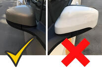 Ford Courier 2014-2023 Spiegelabdeckungen BMW-Style (2014-2018, 2 Stk) Foto 7