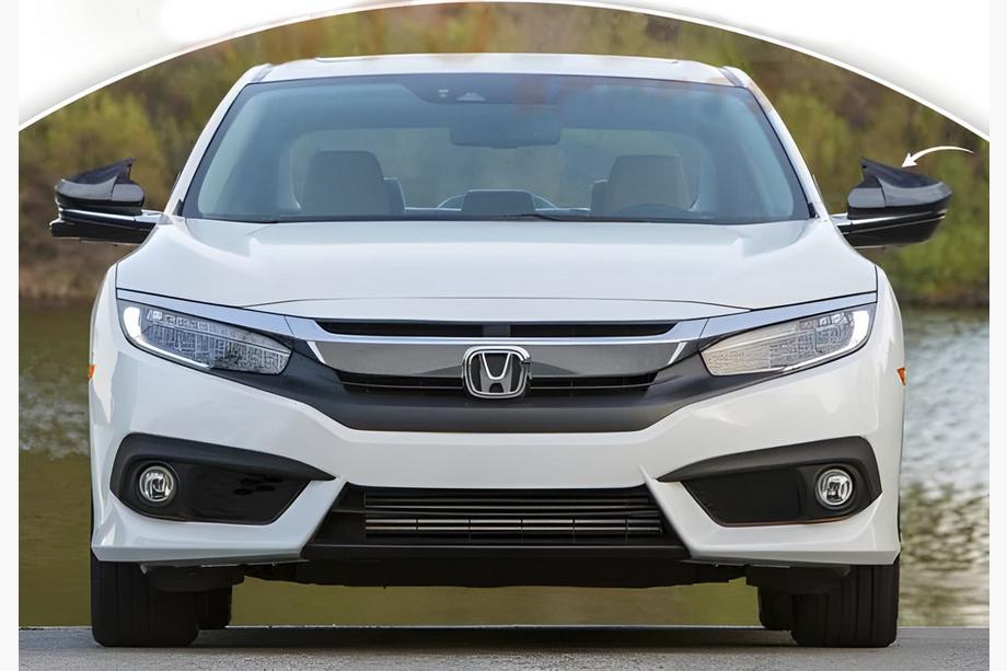 Honda Civic Sedan X 2016-2021 Spiegelabdeckungen BMW-Style (2 Stk) Foto 5