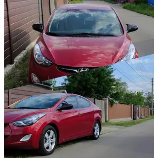 Spiegelabdeckungen ohne Blinker-Ausschnitt im BMW-Style (2 Stk) Hyundai Elantra (MD/UD) 2011-2015 Foto 1