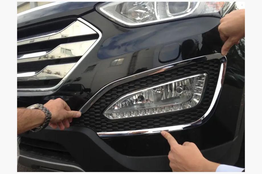 Hyundai Santa Fe 3 2012-2018 Chrom Blenden Nebelscheinwerfer (2 Stk, ABS) Image