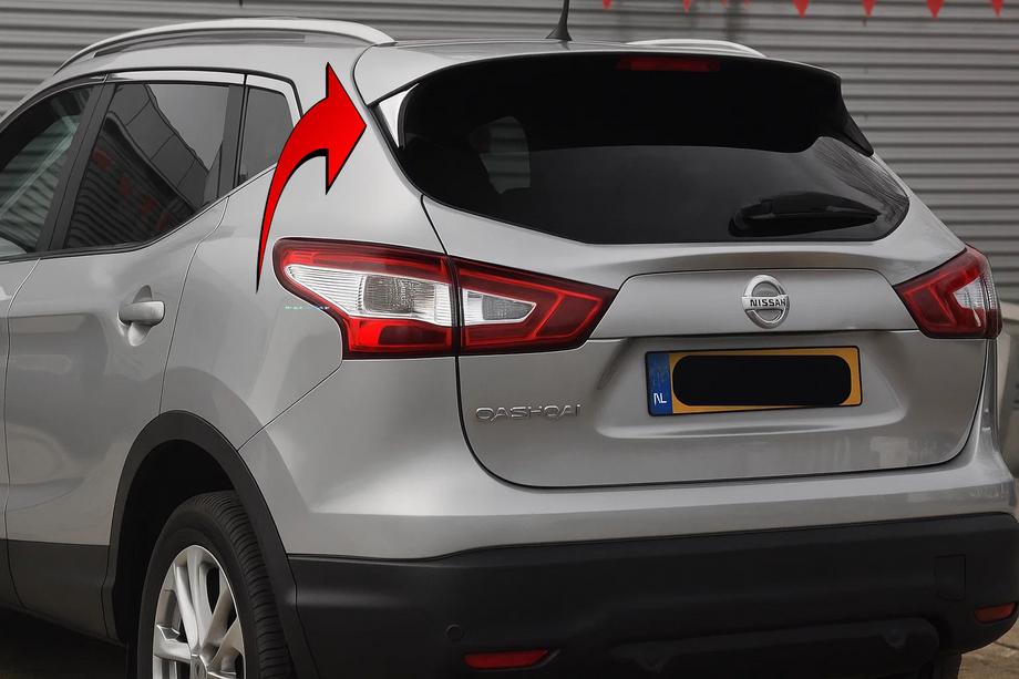 Nissan Qashqai 2014-2021 Spoiler-Abdeckungen Libao (2 Stk, Kunststoff) Image