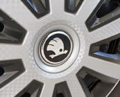 Skoda Aufkleber für Felgendeckel 54mm (4 Stk) Foto 1