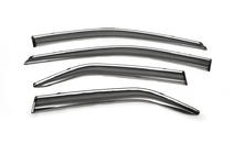 Toyota Camry 2011–2017 Windabweiser mit Chromleiste (4 Stk, Libao) Foto 1