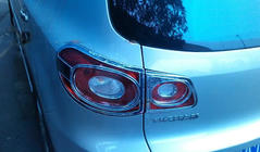 Volkswagen Tiguan 2007-2016 Chrom Heckleuchten Abdeckungen Libao 2007-2011 (2 Stk., Kunststoff) Foto 2