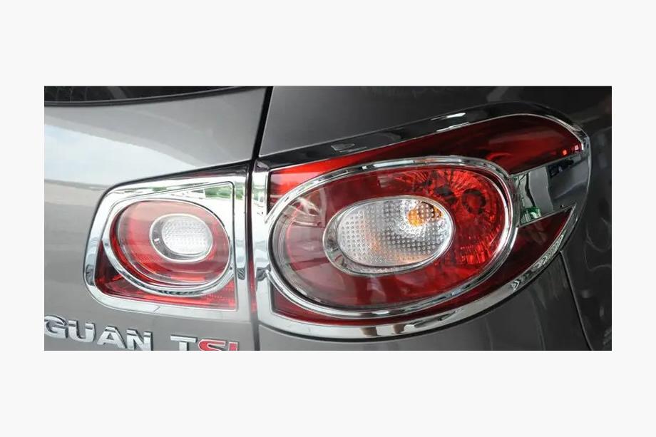 Volkswagen Tiguan 2007-2016 Chrom Heckleuchten Abdeckungen Libao 2007-2011 (2 Stk., Kunststoff) Image