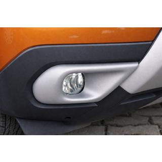 Abdeckungen für Nebelscheinwerfer (ABS, grau) Renault Duster 2018-2024 Foto 1