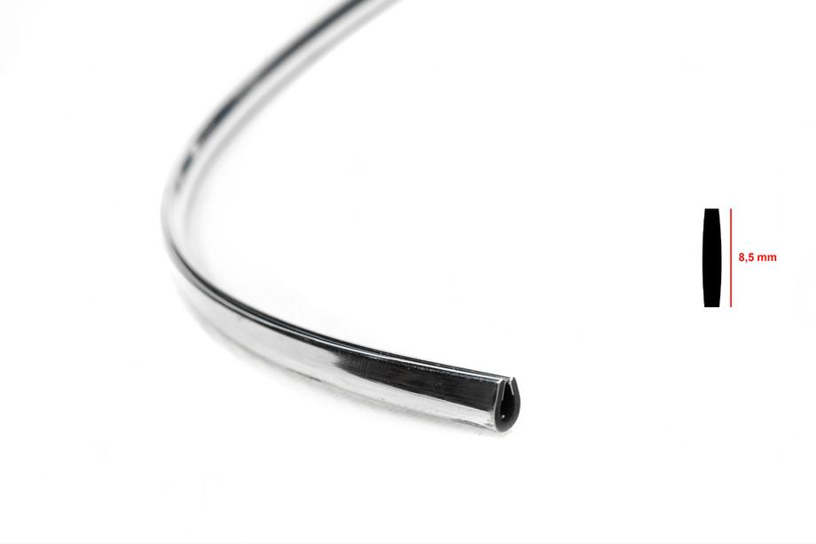 Chrom Zierleiste Meterware U-förmig sal19a (1 Meter, 8.5 mm) Foto 3