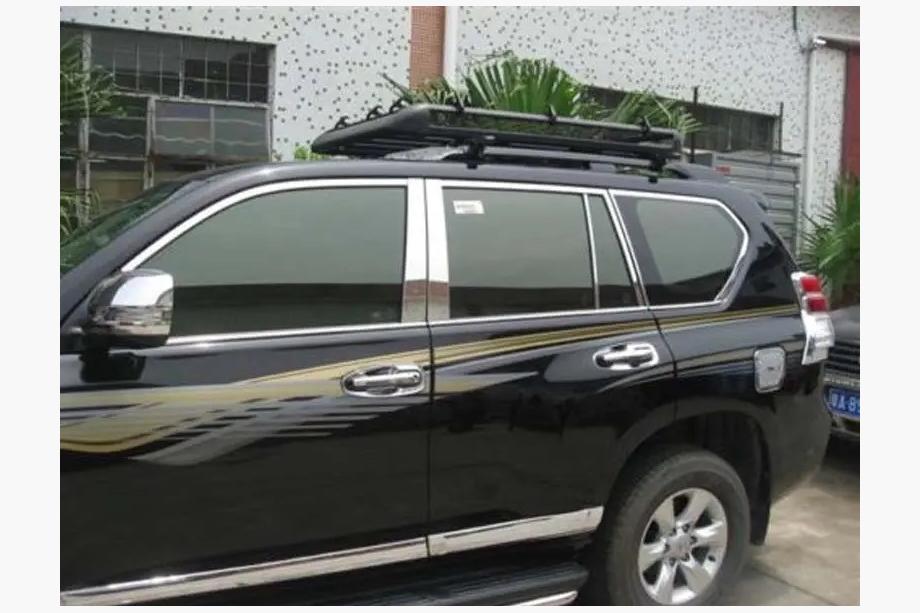 Toyota Land Cruiser Prado 150 2009-2023 Fensterrahmen Chrom Zierleisten Set Image