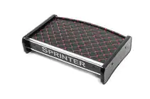 Mercedes Sprinter W901/902/903/904/905 1995–2006 Armaturenbrett Ablage (2000-2006, Schwarz mit roter Naht) Foto 2