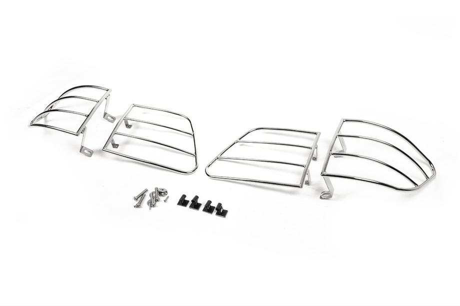 Toyota Fortuner 2006-2015 Schutz für Rückleuchten (Edelstahl) Foto 2