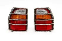 Toyota Land Cruiser 100 1998-2007 Rückleuchten Schutzblenden Chrom (für Land Cruiser 105) Foto 1