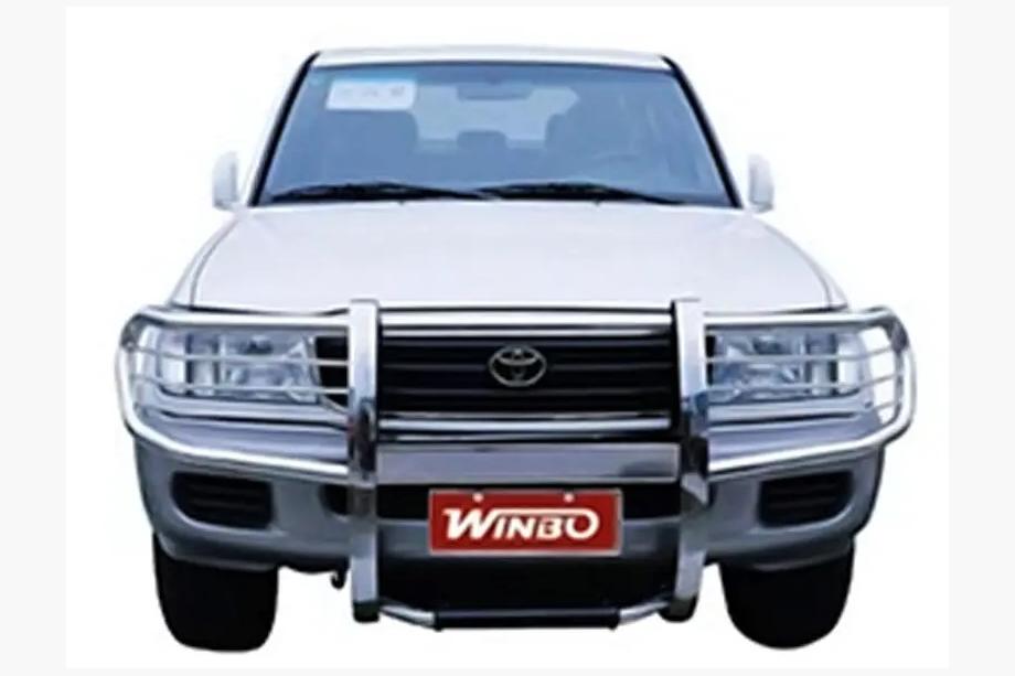 Toyota Land Cruiser 100 1998-2007 Frontbügel mit Schutz WINBO (Edelstahl) Foto 4