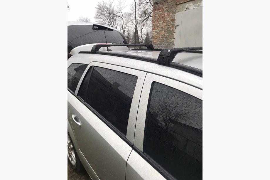 Opel Astra H 2004-2013 Dachträger für integrierte Reling abschließbar Skybar V2 (2 Stk) Grau Foto 3