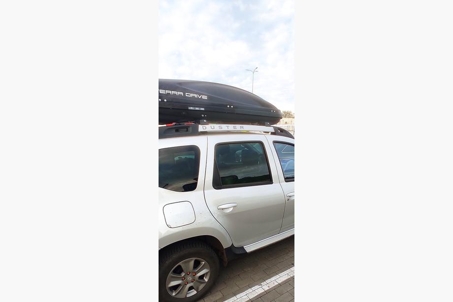 Renault Duster 2008–2017 Dachträger für Reling abschließbar Skybar V1 (2014-2018, 2 Stk) 2014-2018, Schwarz Foto 4