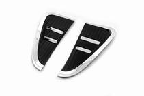 BMW X5 F15 2013-2018 Chrom Kiemenabdeckungen mit Schwarz (2 Stk) Foto 2