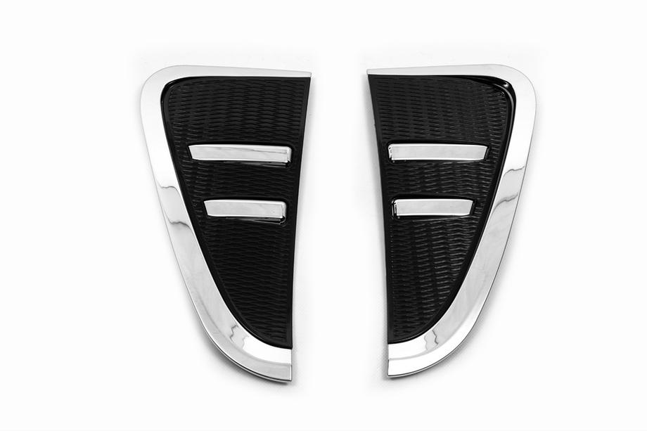 BMW X5 F15 2013-2018 Chrom Kiemenabdeckungen mit Schwarz (2 Stk) Image