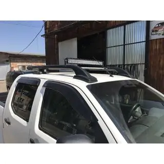 Dachreling mit Querträgern (2 Stk, schwarz) Toyota Hilux 2006-2015 Foto 2