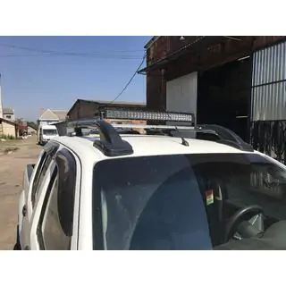 Dachreling mit Querträgern (2 Stk, schwarz) Toyota Hilux 2006-2015 Foto 3