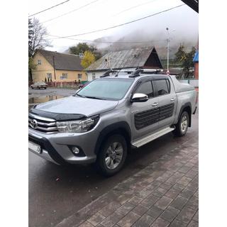 Dachreling mit Querträgern (2 Stk, Chrom) Toyota Hilux 2015- Foto 1
