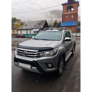 Dachreling mit Querträgern (2 Stk, Chrom) Toyota Hilux 2015- Foto 4