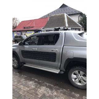 Dachreling mit Querträgern (2 Stk, Chrom) Toyota Hilux 2015- Foto 3