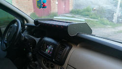 Opel Vivaro 2001–2015 Ablagebrett Armaturenbrett (2001-2010, Schwarz mit roter Naht) Foto 7