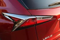 Lexus NX 2014-2021 Chrom Rückleuchten Abdeckungen (2 Stk, ABS) Foto 2